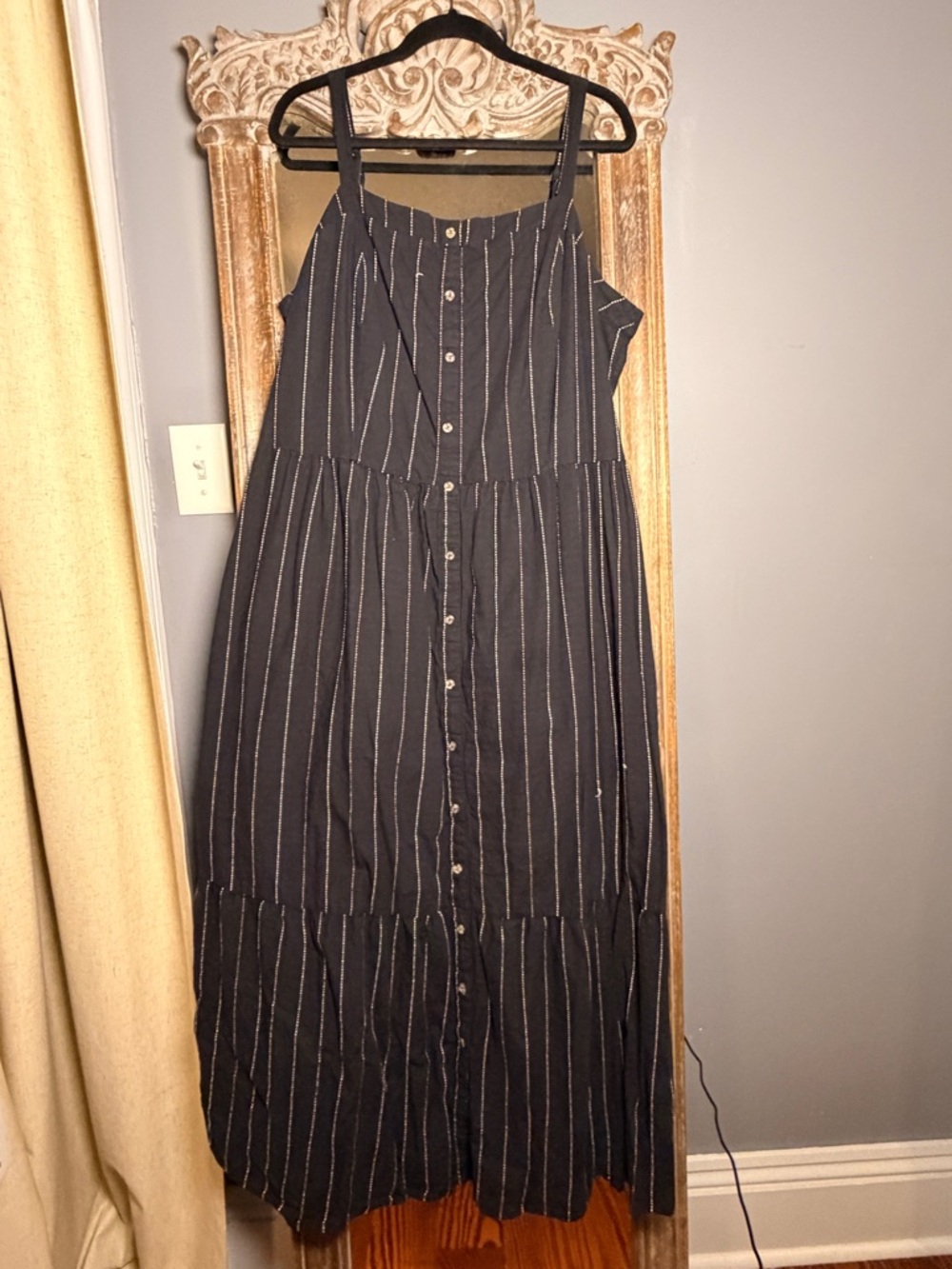 City Chic Refinity Payton - Striped Button-Front Maxi Dress sz 22